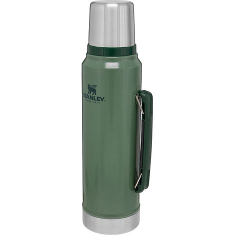 Stanley Classic Legendary Thermos 1L - Mantiene La Temperatura 24 Ore (Caldo/Freddo) - Borraccia Termica - Senza BPA - Acciaio Inox - Termos - Hammertone Green (1/5)
