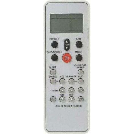 Télécommande Climatiseur - Compatible Toshiba WC-L03SE - Fonctions Complètes - ABS - 15.7 x 5.5 x 1.5 cm - 3 Pièces (1/3)