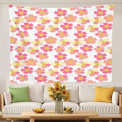 Tapisserie rétro pour chambre d'enfant, décor esthétique pour chambre d'enfant 180x150cm (1/5)