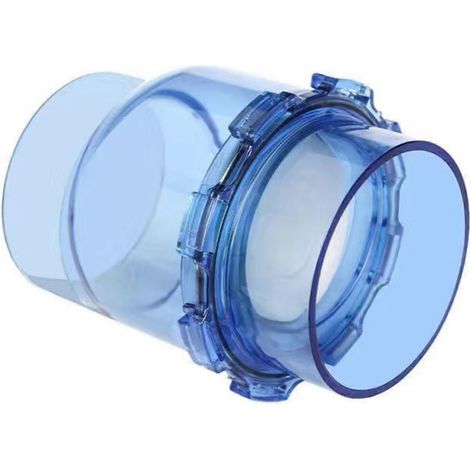 Clapet anti-retour transparent pour tuyau d'évacuation, permettant de visualiser le cours d'eau et d'observer le flux, empêchant ainsi la stagnation des eaux usées (5 cm x 11 cm, multicolore). 110 mm (1/5)