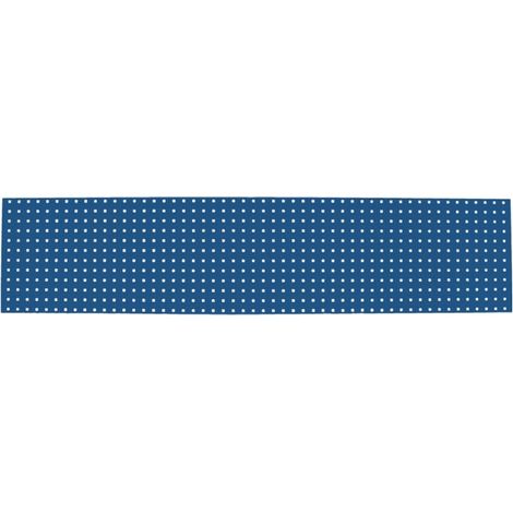Panneau perforé pour mur d'atelier STIER, 2000x450 mm, bleu gentiane (1/5)
