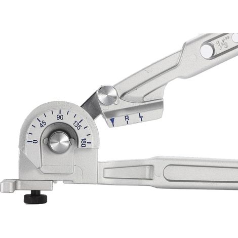 Piegatubi a leva 612 mm Misura 2/3 Compatibile con piegature fino a 180° per la riparazione di tubi in rame/alluminio (3/8'', 1/2'') (1/5)