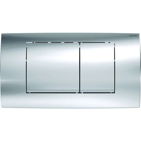 PLACCA DI COMANDO TWIN LINE30 DOPPIO TASTO CROMO SATINATA GEBERIT
