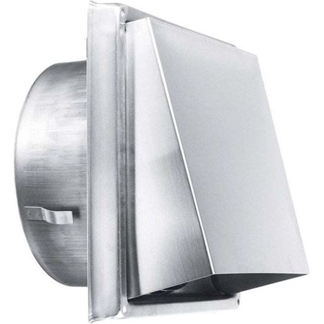 Grille d'Aération en Acier Inoxydable 150 mm -Résistante aux Intempéries sans Clapet Anti-Retour-Parfaite pour Sèche-linge,Hottes, Ventilations,Conduits d'Échappement (1/4)