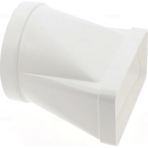 Raccord gaine plate vers gaine ronde 180x90mm – Adaptateur rectangulaire vers diamètre 150mm – Pour installations de hottes Roblin