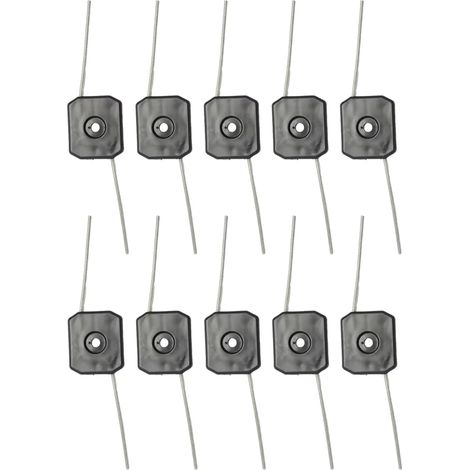 Lot de 10 têtes de coupe-bordures électriques avec panneau en plastique et fil de coupe de 150 mm - Accessoires pour jardin et pelouse (1/5)