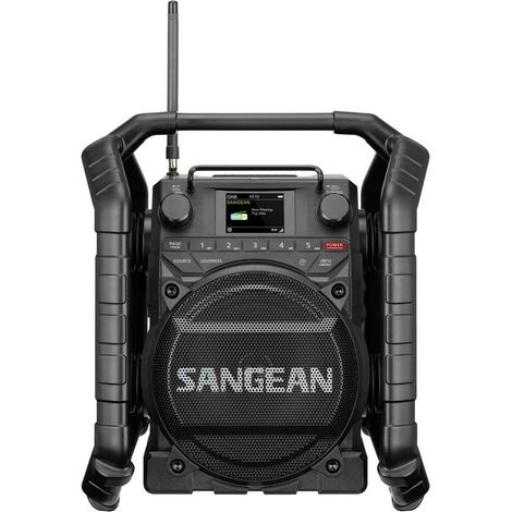 Sangean U-4X Radio da cantiere DAB+, FM Bluetooth, USB, AUX, NFC ricaricabile, impermeabile, antiurto , antipolvere , N (1/5)