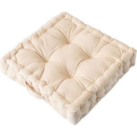 (off-white) Cushion - Size 42x42 cm - Ideal Thickness - Comfortable and Elegant - Pleasant to the Touch (1/5)