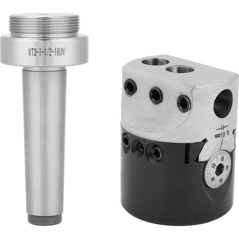 Adaptateur de mandrin porte-pince MT3 M12 pour fraiseuse, tête d'alésage de tour 50 mm, cône Morse 3 (1/5)