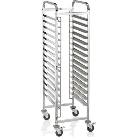Chariot à glissières 60 x 62 x 171 cm 15 plaques 60 x 40 cm inox CANTINA - Was Germany (1/2)