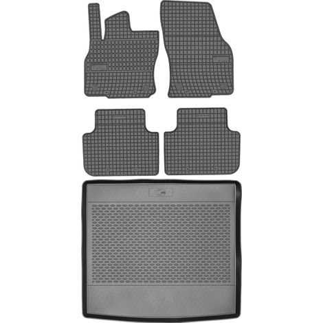 Ensemble de tapis de sol en caoutchouc pour Audi Q3 Sportback à partir de 2019 + tapis de coffre (1/5)