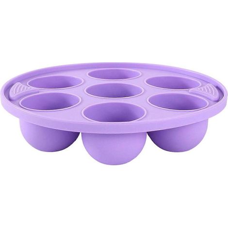 Moule à gâteau en silicone Jikaix à 7 cavités, pour la cuisson de gâteaux, gelées et puddings. Moule à dessert en silicone de qualité alimentaire, résistant aux hautes températures. (1/5)