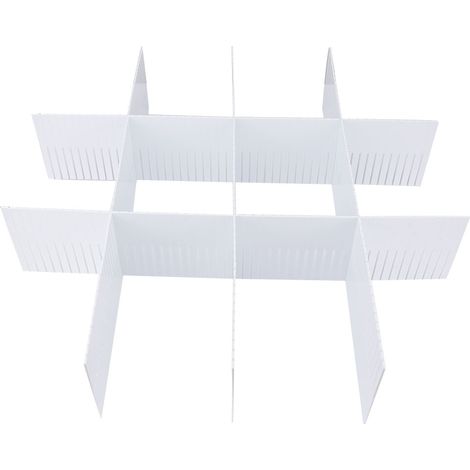 verstellbare Schubladeneinteiler aus Kunststoff zur Selbstmontage (50 x 11 cm) (1/5)