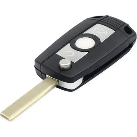 COQUE CLE ADAPTABLE POUR BMW 3 BOUTONS LAME SECOURS FRAISEE KEYSKAR