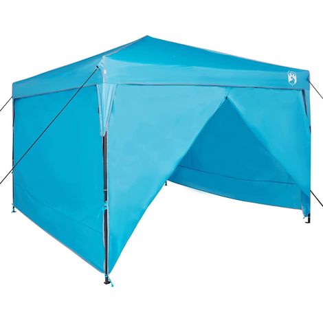 Tente à auvent pop-up Bleu 300 x 300 cm tissu CFW882136 (1/5)