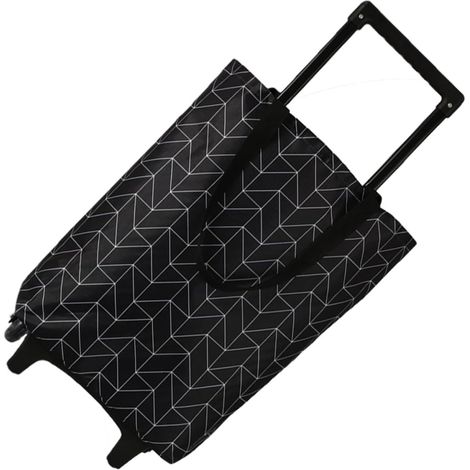 de courses pliable avec grand sac chariot de transport