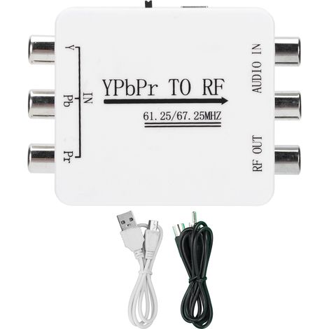 Adaptateur Audio Mini YPbPr vers RF Transmission Monofilaire pour Longues Distances (1/5)