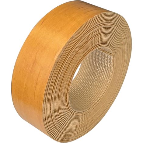 1x Bande de Chant Thermocollant 21mm x 5m Epaisseur 0,50mm Mélaminé Facile à Appliquer Bricolage Étagère Meuble Panneau Bois Durable, aulne (1/4)