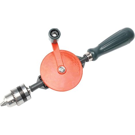 Perceuse à manivelle, entièrement en fonte d'acier, mini-perceuse à main portable à double pignon