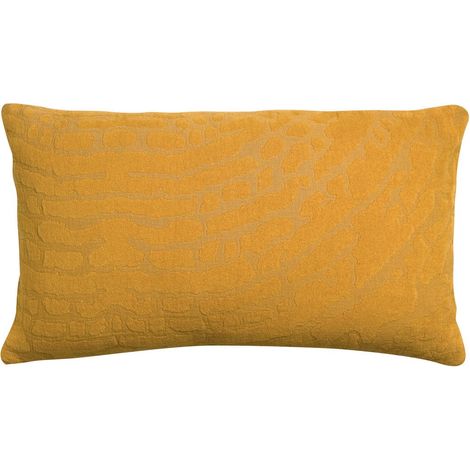 Coussin Décoratif avec Garnissage Motifs Contemporains Bronze 30 x 50 cm Déhoussable - PANGIVO (1/2)