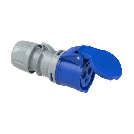 FEMELLE CEE-CARA 16 A 3 PÔLES PCE PC ELECTRIC 213-6TT 230 V BLEU, GRIS 1 PC(S) (1/3)