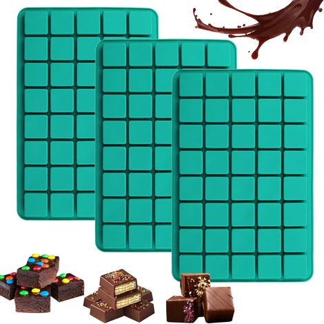 3-Piece Silicone Chocolate Mold Set, 40 Cavities (1/5)
