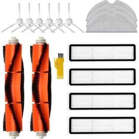 Ersatzteilset für Dreame D9, Dreame D9 Max und Dreame L10 Pro Saugroboter: 15-teilig – 2 Hauptbürsten, 4 Filter, 6 Seitenbürsten, 3 Wischtücher (1/5)
