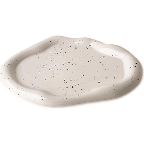 Plateau à Bijoux en Céramique Plateau Bijoux Blanc Réutilisable pour Bijoux Fins Fête des Mères, Noël, Thanksgiving, Cadeau D'anniversaire pour Femmes (Oblong)