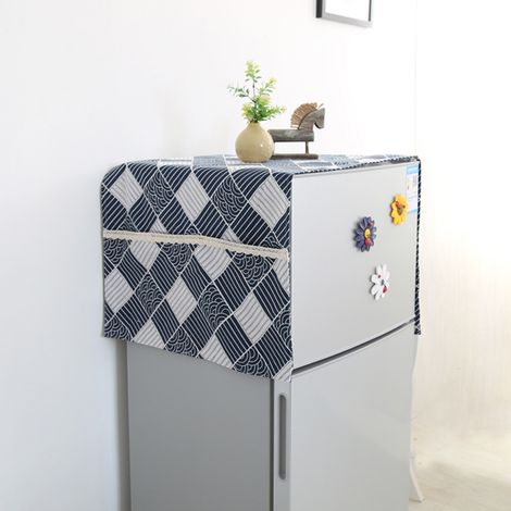 Housse anti-poussière pour réfrigérateur, housse multifonction pour lave-linge (55 x 130 cm / 21,7 x 51,2 pouces)