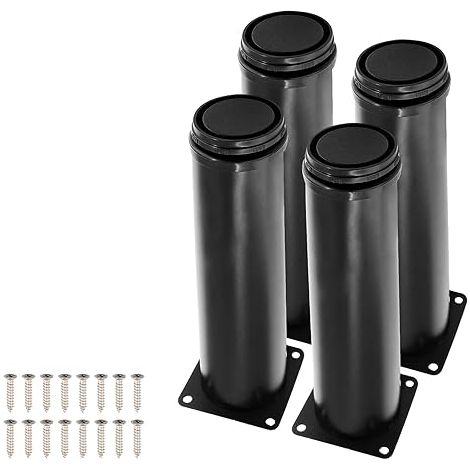 Stück verstellbare Edelstahlfüße, 100 mm, Möbelfüße, schwarze Bettfüße, Küchenschrankfüße, Sofafüße (1/5)