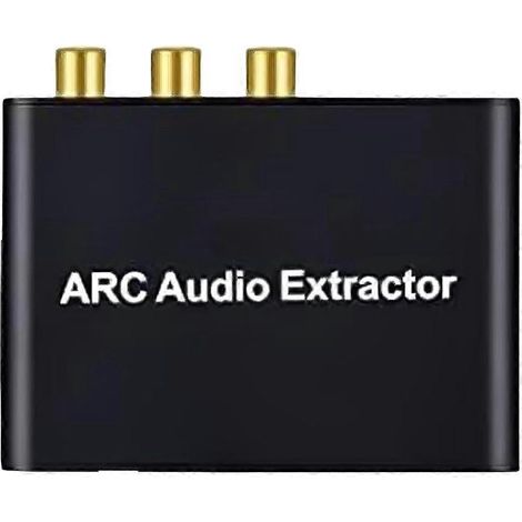 Convertisseur extracteur audio HDMI ARC, sortie coaxiale/optique SPDIF et stéréo 3,5 mm/RCA pour barre de son, haut-parleur, home cinéma (192 kHz, PCM) (1/5)
