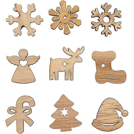 1 ornement suspendu en bois (1/3)