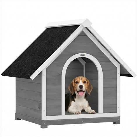 Cage de transport pour animaux Niche bois sapin chien extérieur (1/5)