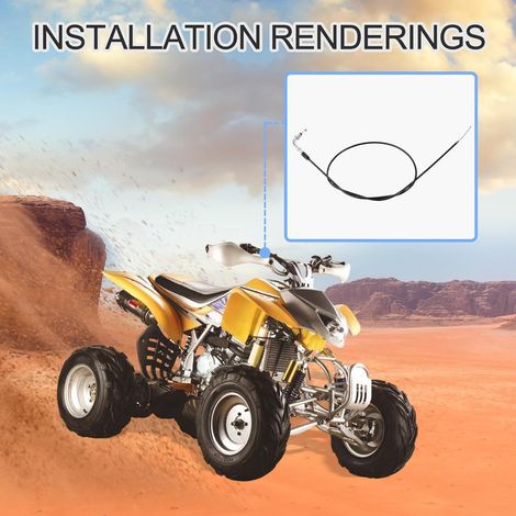 A 50-inch throttle cable is suitable for 125cc, 150cc, 200cc, and 250cc water-cooled all-terrain vehicles. (1/4)