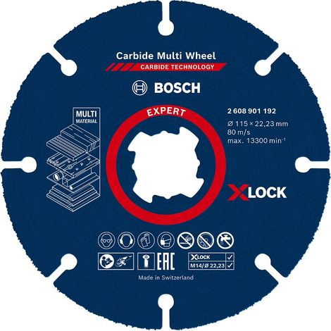 2608901192 - DISCO MULTIMATERIALE D.115mm X-LOCK X SMERIGLIATRICI