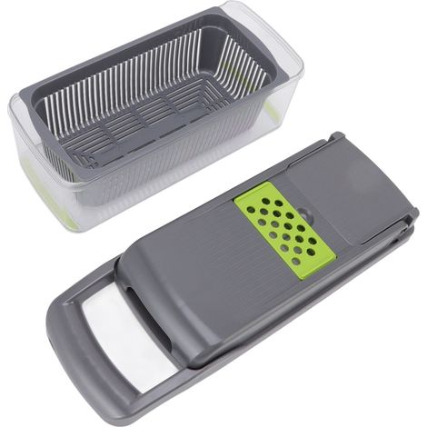 Coupe-légumes multifonctionnel avec séparateur de blanc d'œuf, 6 lames, broyeur à ail, hachoir à aliments grande capacité (1/5)