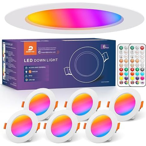 Spot LED Encastrable Couleur avec Télécommande Spots LED de Plafond (1/5)