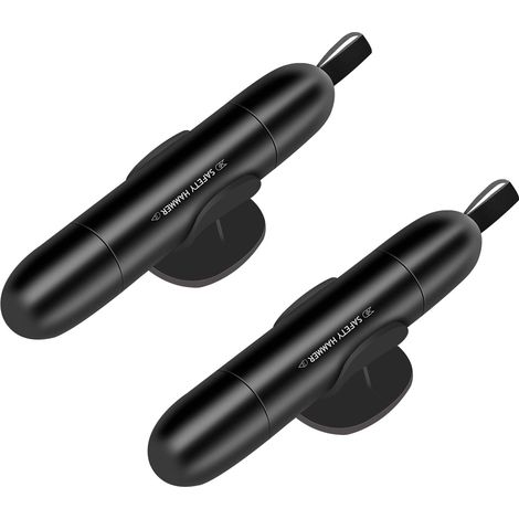 Marteau Brise Vitre Voiture, Coupe Ceinture Urgence 2 en 1 (1/5)