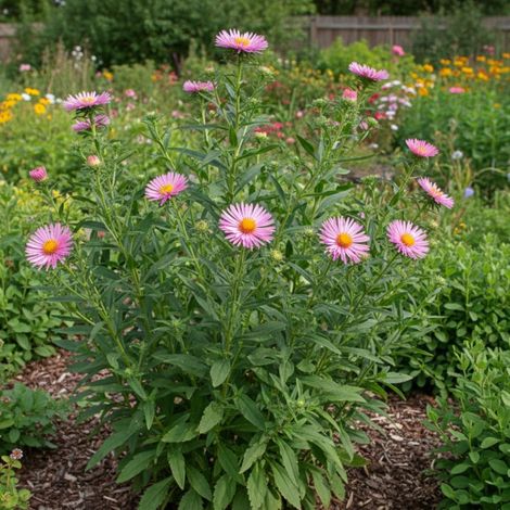 Aster grand d'automne Rosa Sieger/Godet - 5/20 cm