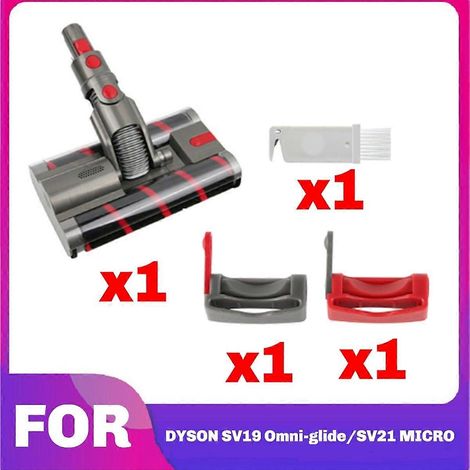 Tête de moteur pour nettoyeur à rouleau souple Omni-Glide SV19/21 avec brosse à double rouleau et accessoire pour aspirateur