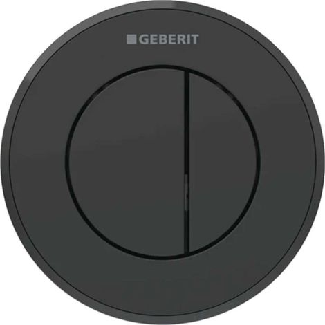 Geberit - Comando di risciacquo remoto tipo 10, 2 volumi, easy to clean, nero opaco 116.055.16.1 (1/2)