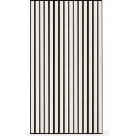 Acoustic Wall Panel Polyester Felt White Wood 30x60 cm (1/5)
