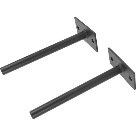 Lot de 2 supports muraux pour disques de musculation, en acier allié, diamètre 2,5 cm (1 pouce). (1/5)