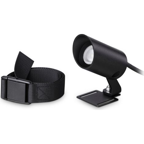 Ideal Lux Applique moderna Koala 1 luce LED integrato IP65 nero metallo
