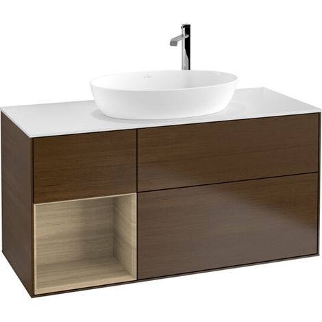 Villeroy & Boch F941PCGN Meuble sous-lavabo Finion F94 (1/2)