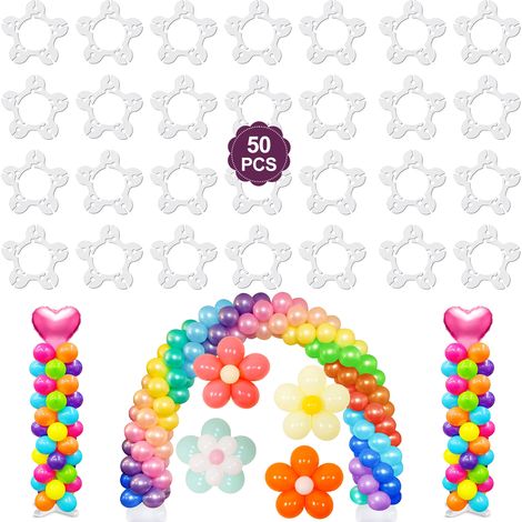 50pcs multi -function balloon circular buckle film