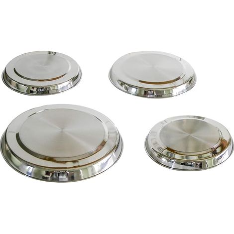Ensemble de 4 plaques de cuisson en acier inoxydable anti - éclaboussures (1/5)