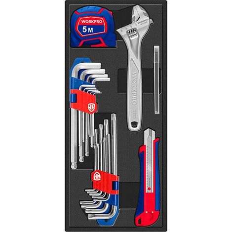 Kit Outils 31 Pièces Workpro Polyvalence Pour Petits Travaux - Workpro (1/2)