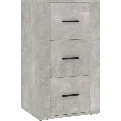 Aparador buffet cómoda armario mueble organizador cocina salón salón 40 x 33 x 70 cm madera contrachapada gris 020031925