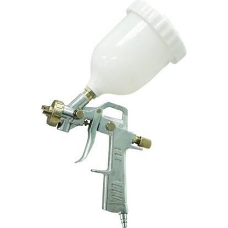 AEROGRAFO SERBATOIO SUPERIORE CON ATTACCO RAPIDO PER COMPRESSORE ugello mm.1,5 (1/2)